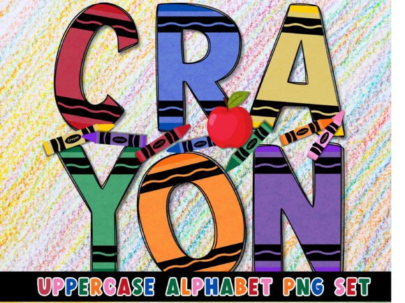 Download CRAYON SKETCH LETTERS COLOR BUNDLE PNGS - Png Collection