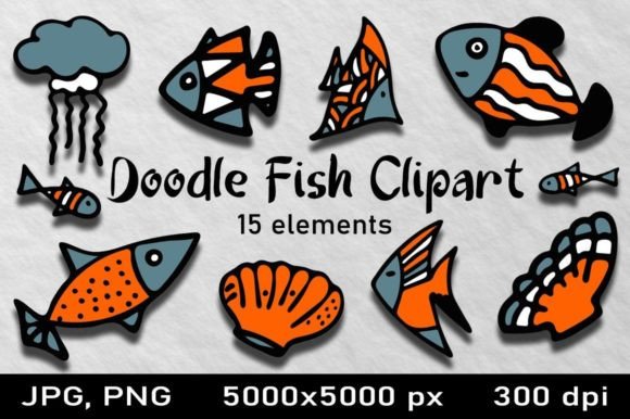 Download Cute Fish Clipart PNG Illustrations - Png Collection