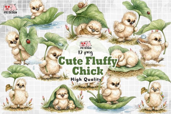 Download Cute Fluffy Chick Clipart PNG - Png Collection