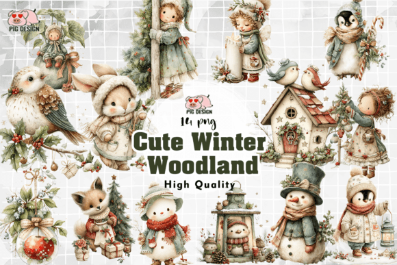 Download Cute Winter Woodland PNG - Png Collection