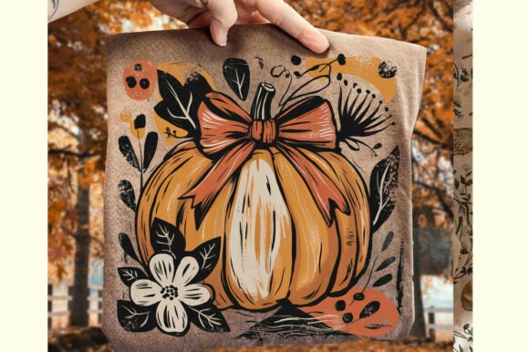 Download Pumpkin Boho Floral Thanksgiving Png - Png Collection