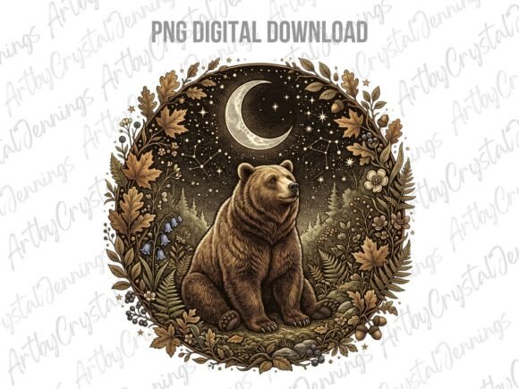 Download Celestial Moon Bear Forest Animal PNG - Png Collection