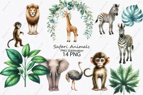Download Safari Animals PNG Sublimation - Png Collection